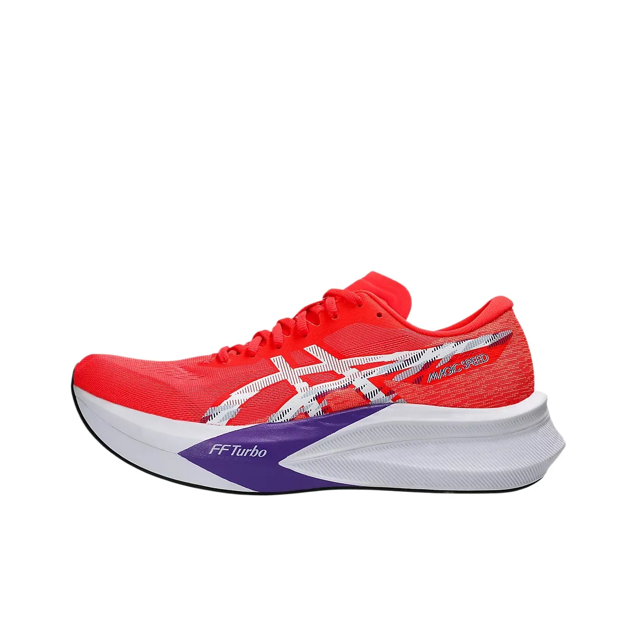 Asics MAGIC SPEED 4 Амортизация Низкий Топ Беговые кроссовки Мужские Красные