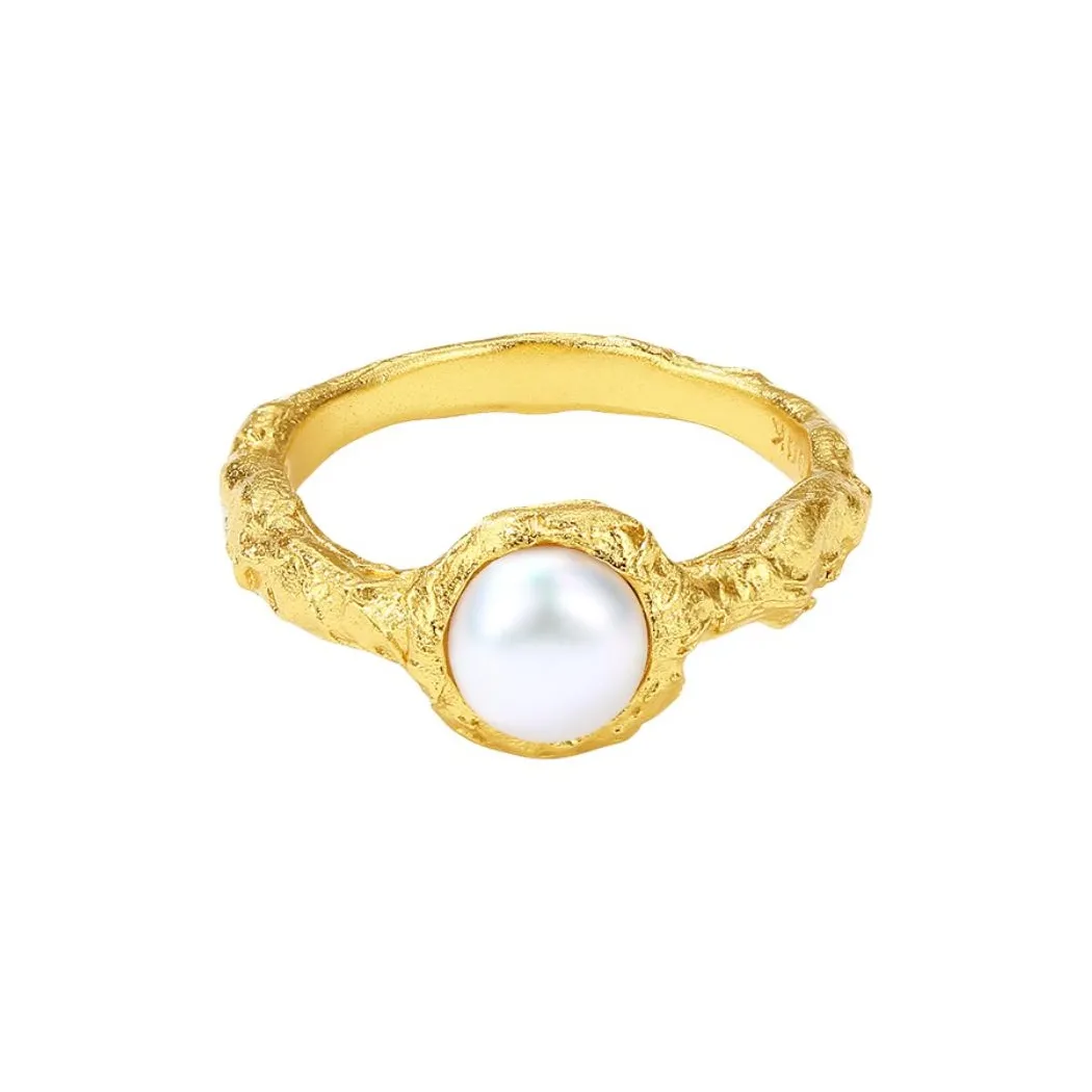 OOAK Golden Collection Кольца из стерлингового серебра 925 пробы с покрытием из 18-каратного золота женские