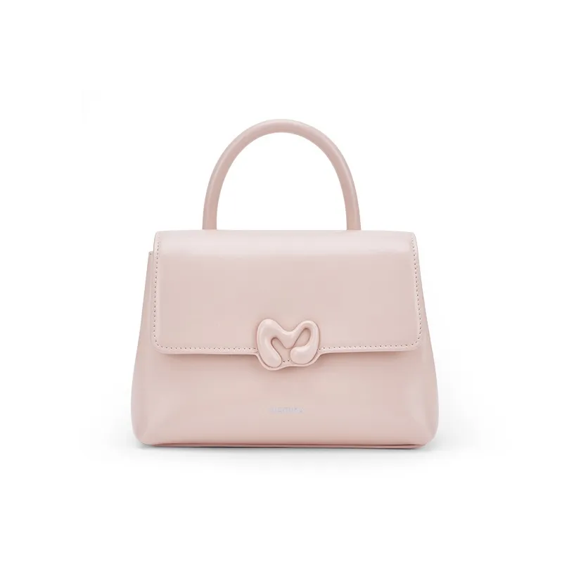 MCMIKO Коровья кожа Сумка через плечо Стандартная Женская Желейно-розовый Крутой Белый