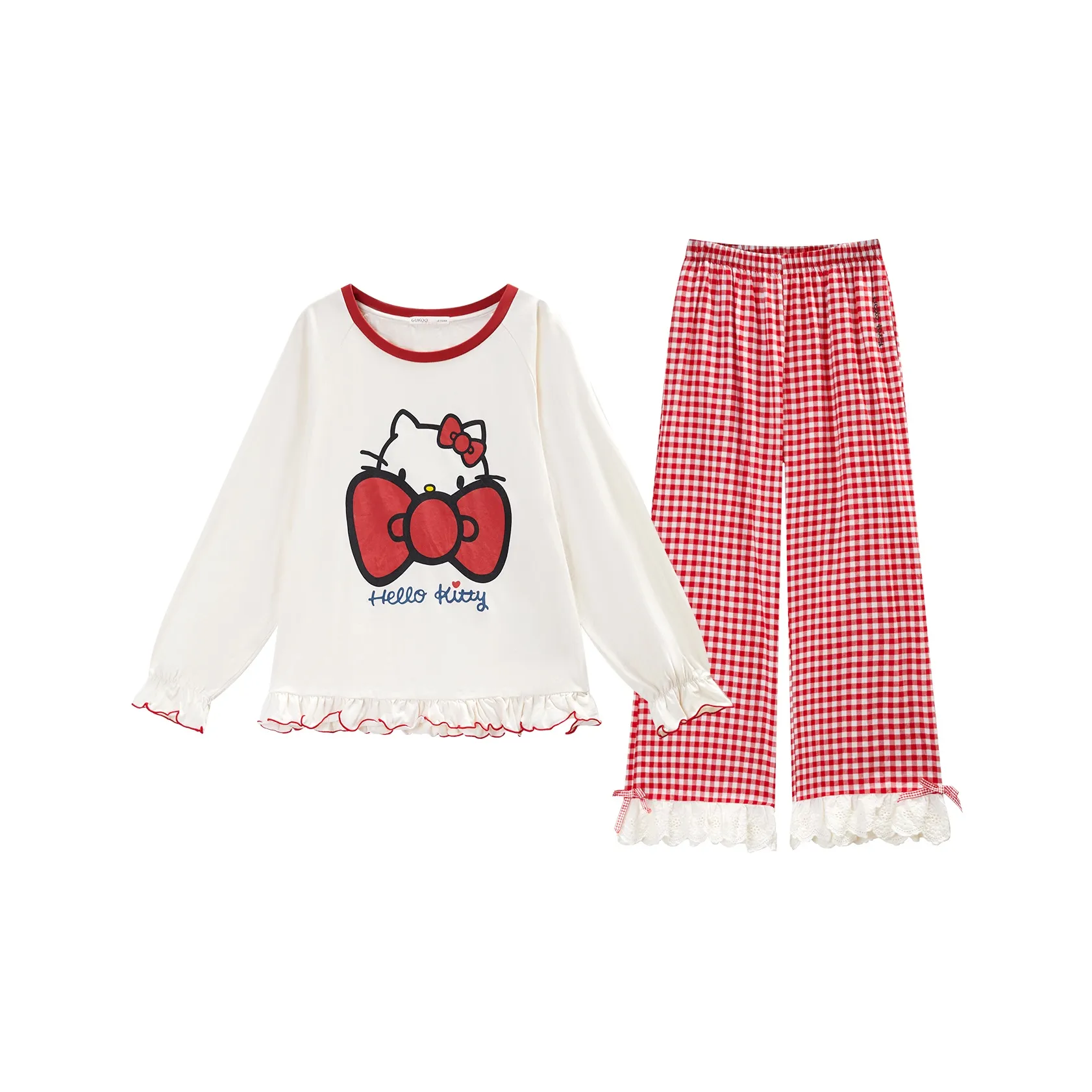 GUKOO x Hello Kitty Sanrio Series Пижамный комплект для женщин