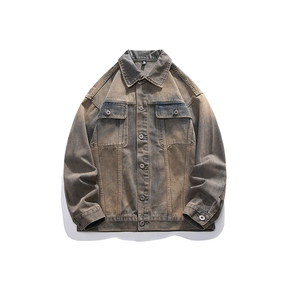 BUSINE; Пшенично-желтый Мужской Джинсовые куртки