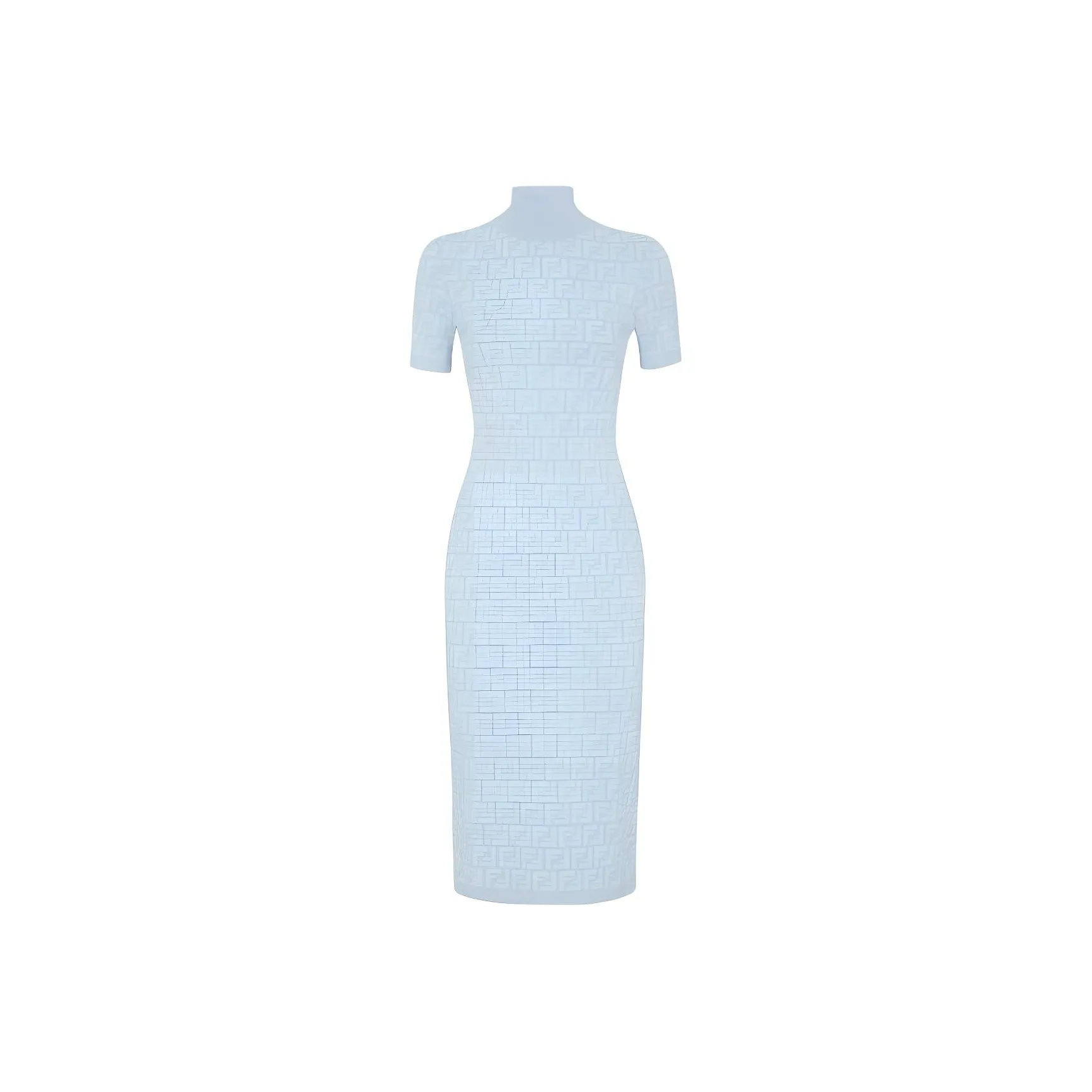 FENDI FF jacquard Midi Dress