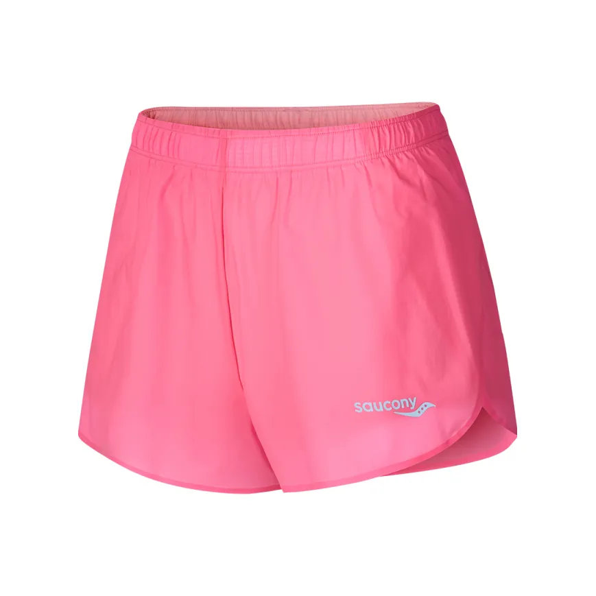 Saucony Fluorescent Light Pink Женские беговые шорты