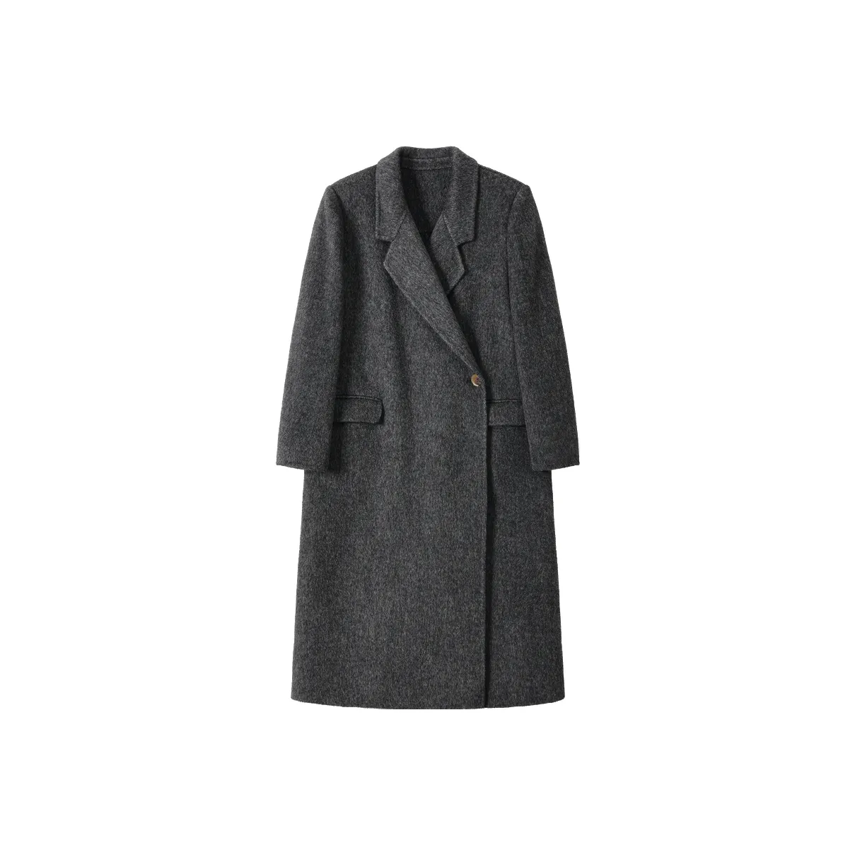 SHUXI Coat Women's Smoke Flower Gray