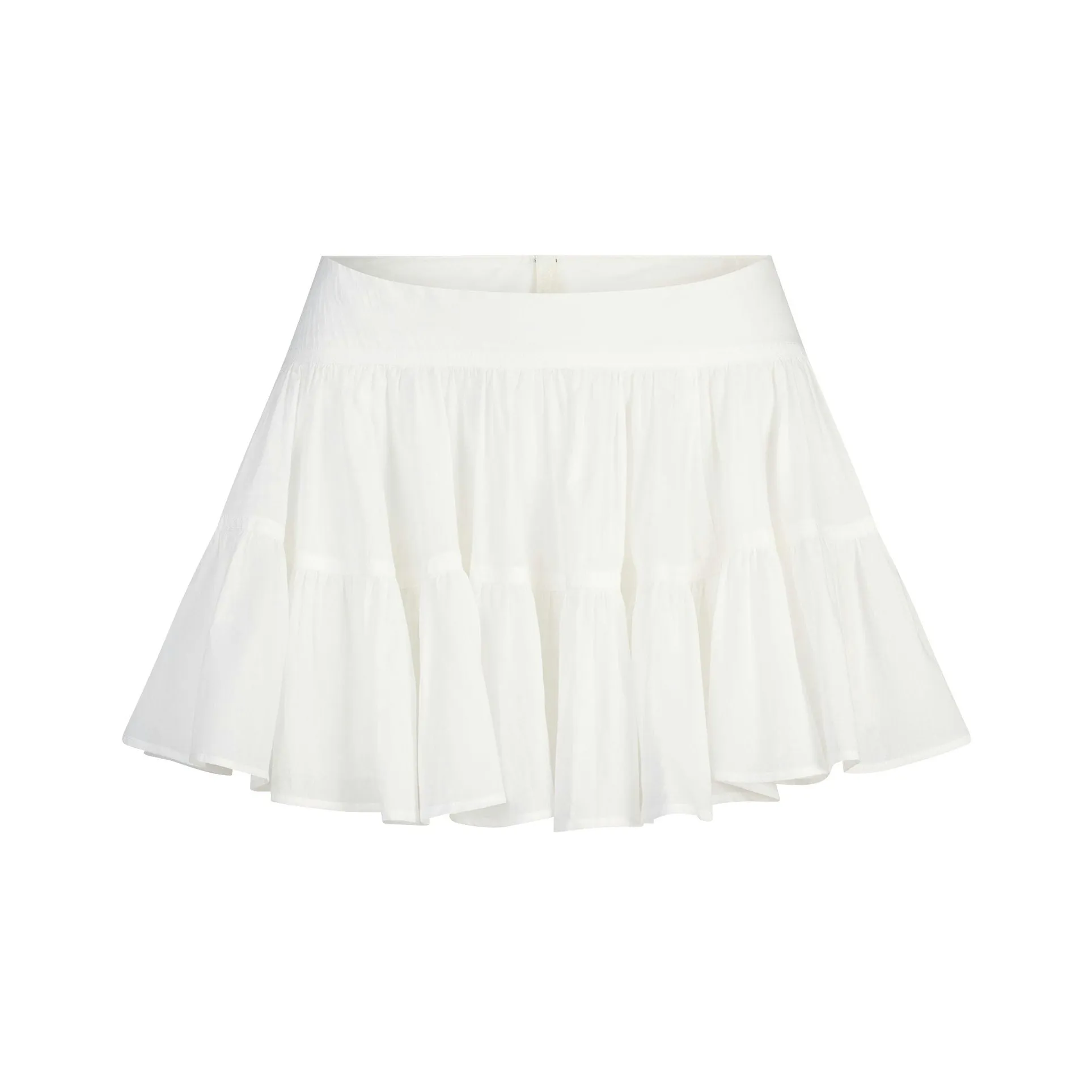 SKIMS SS25 Хлопок Voile Мини Юбка Повседневная Короткая Юбка Женская