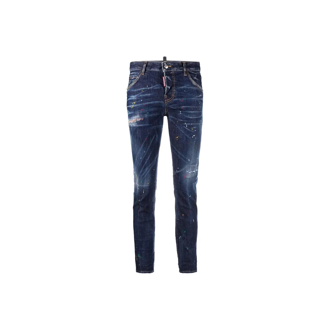 DSQUARED 2 Paint Splatter Printed Cropped Jeans