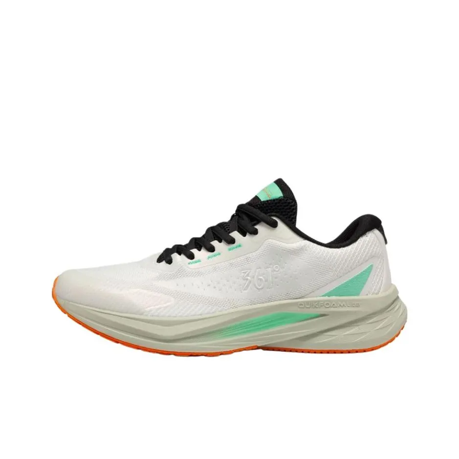 361° Titan Lite Амортизация Дышащий Легкий Низкий Топ Бег на длинные дистанции Обувь Мужская Перь Белый Желе Мятный