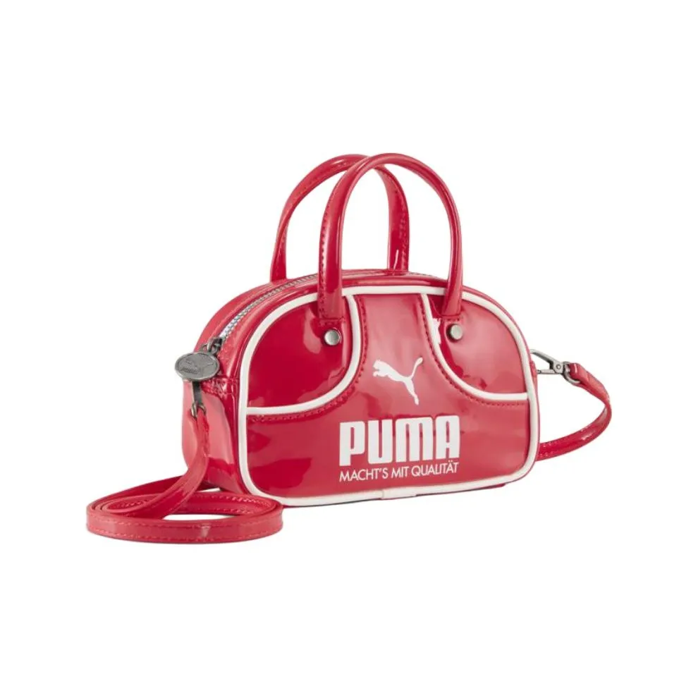 PUMA Silver Фурнитура Bowling Bag Сумка через плечо Сумка Обычная Женская Красная