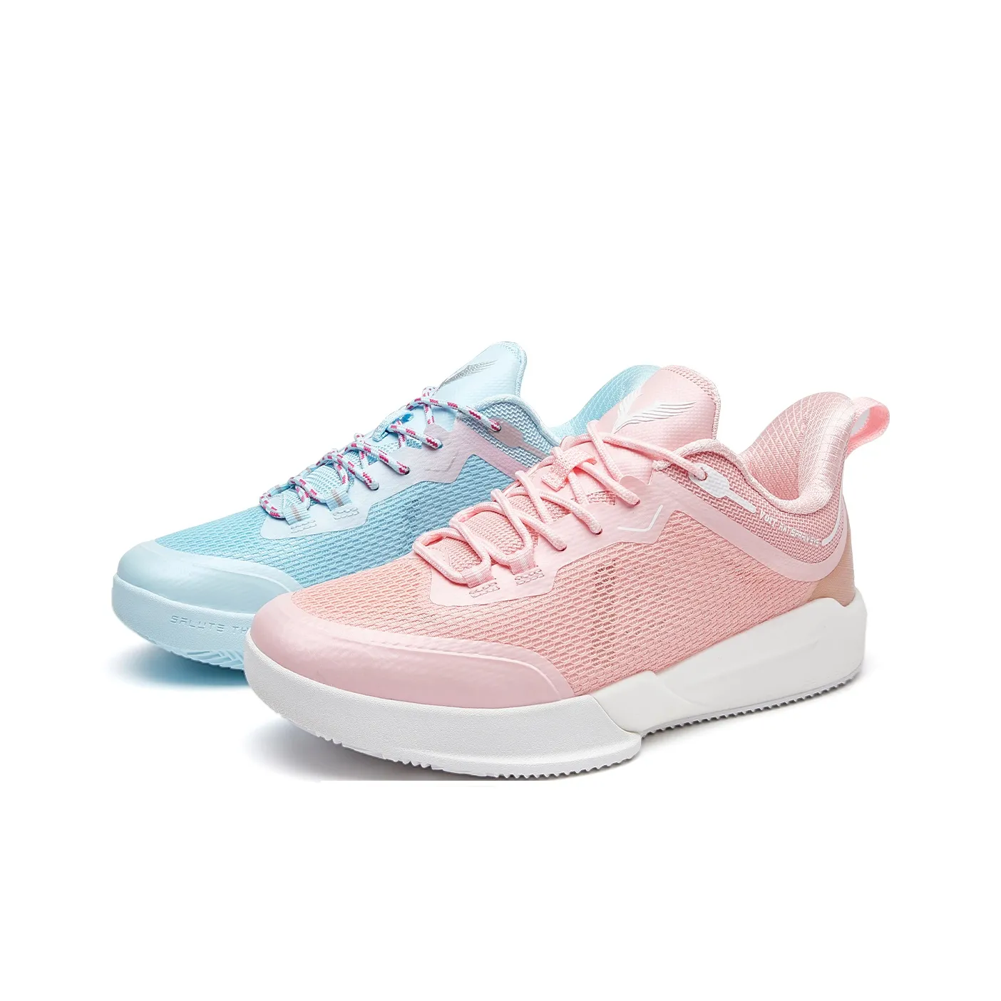 VOIT Баскетбольные кроссовки Low Top Сине-розовый микс Унисекс