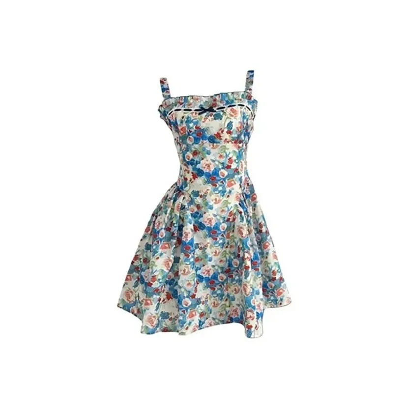 PZGE Розовый принт, короткая юбка, женские слиплатья