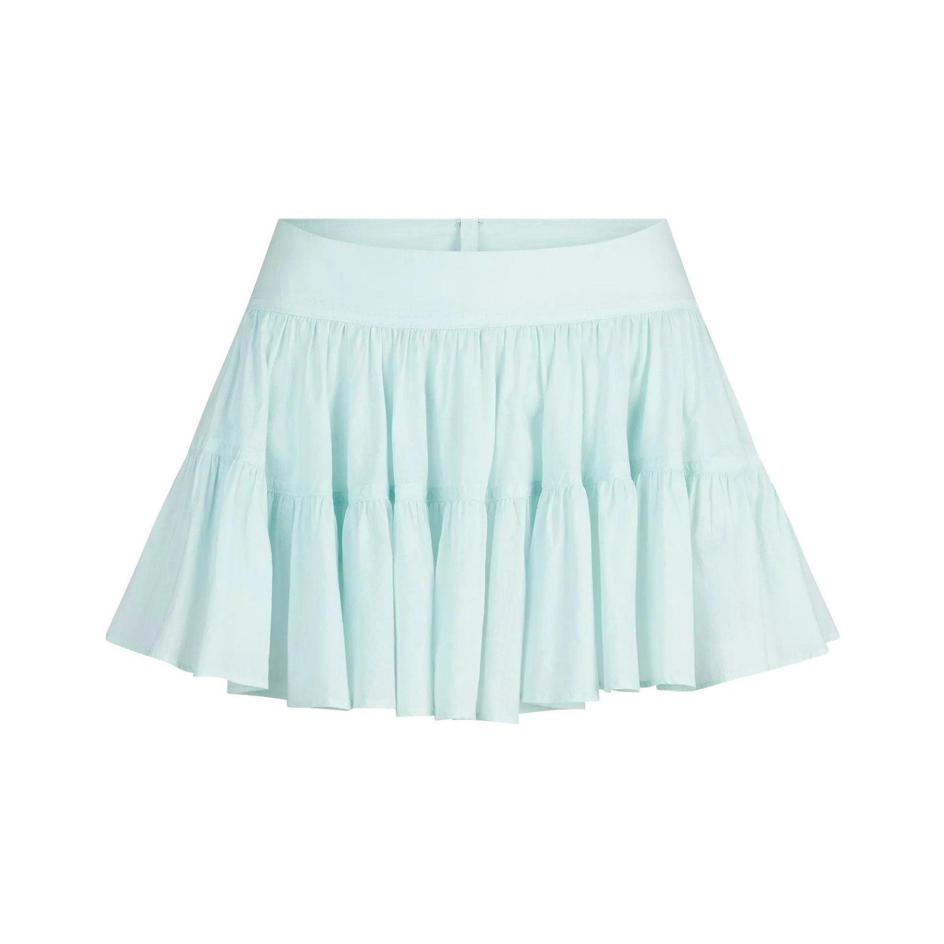 SKIMS SS25 Хлопок Voile Мини Юбка Повседневная Короткая Юбка Женская