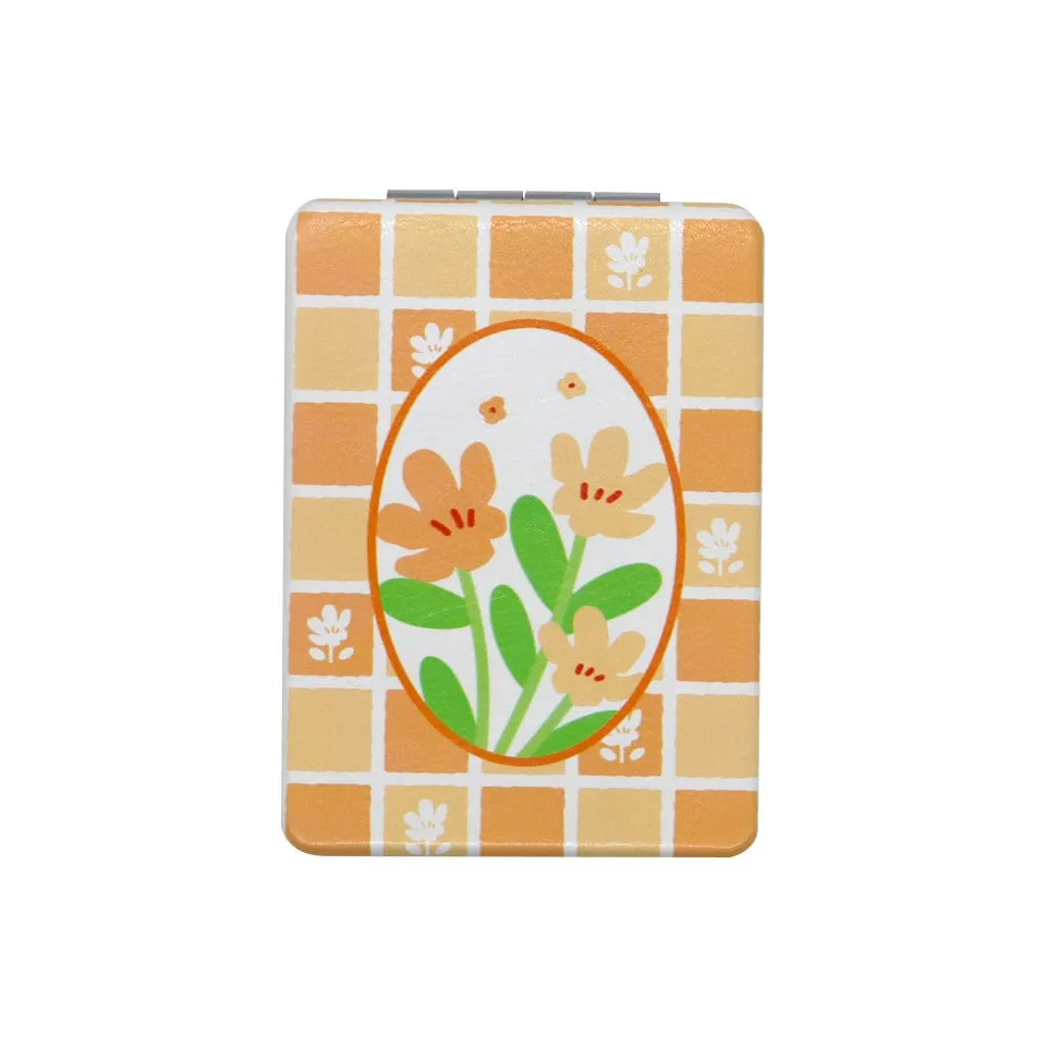 YUNNA Мини Зеркало для макияжа с двойной стороной складное карманное зеркало ручной работы для косметики Touch Up и макияжа в дороге