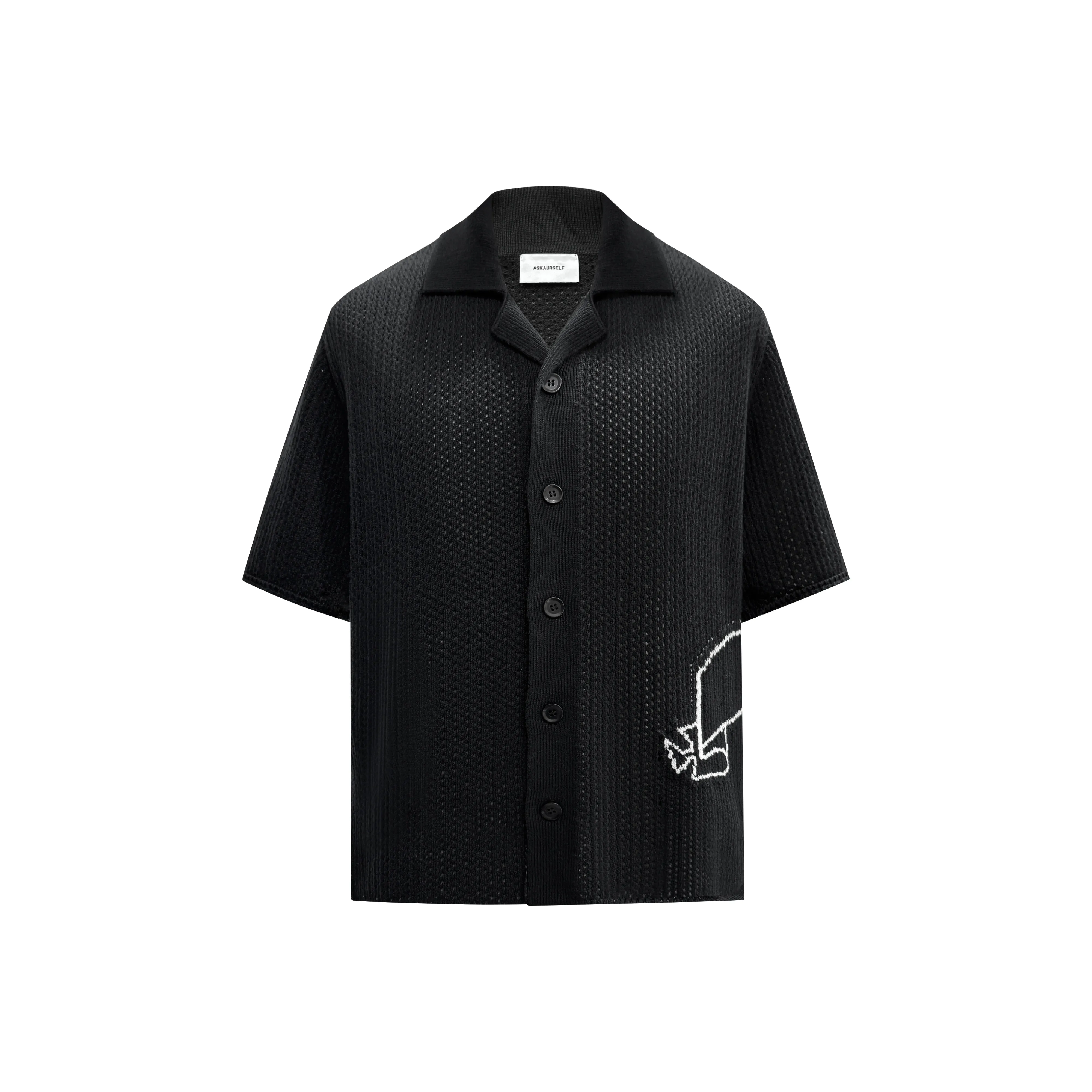 Askyurself Короткий рукав рубашка унисекс