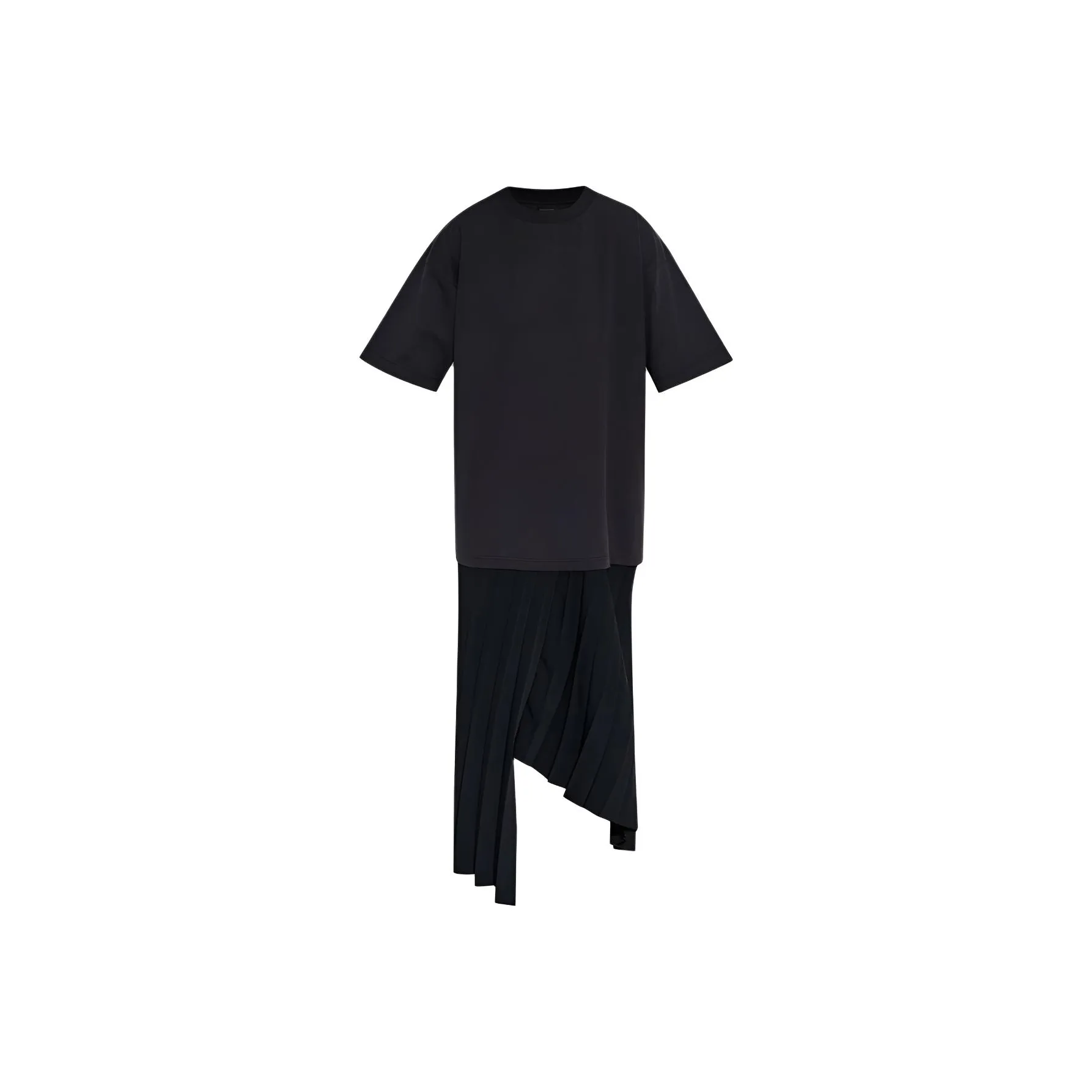 Balenciaga Short Sleeved Dress Regular Fit Women's Black