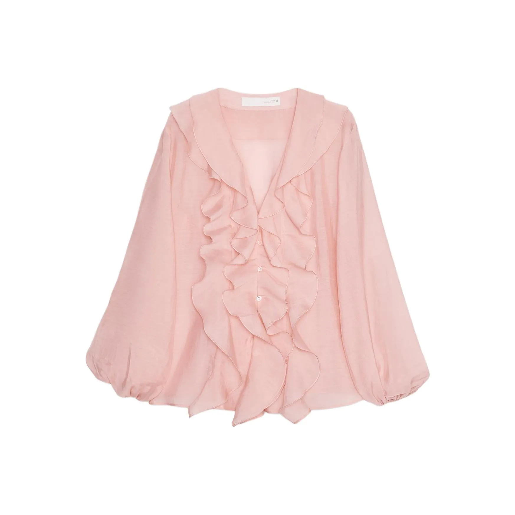 ZARA ZW Series Светло-розовый Красный Женские Рубашки