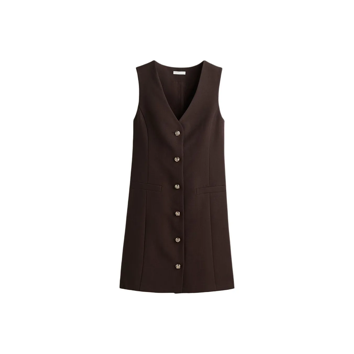 H&M Темно-кофейные Женские Платья без рукавов