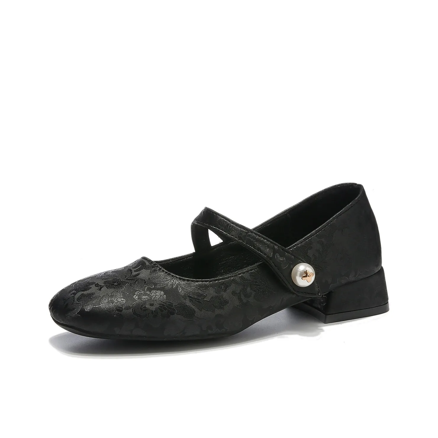 Komanic Грубый каблук Туфли Мэри Джейн Женские