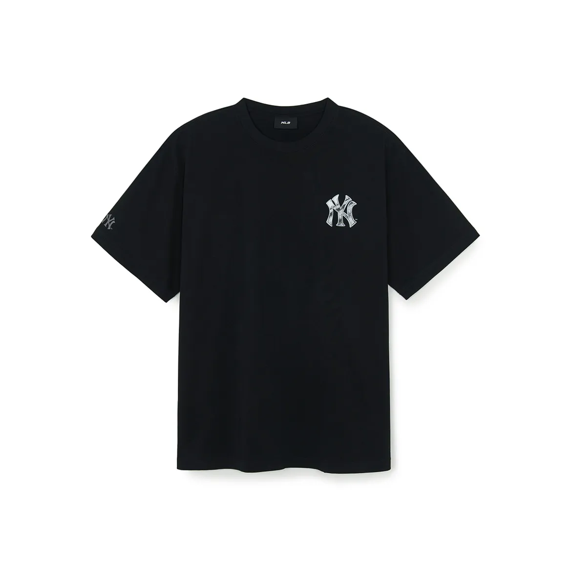 Mlb Base Logo New York Yankees Basic Collection SS25 T-Shirt Унисекс Черный