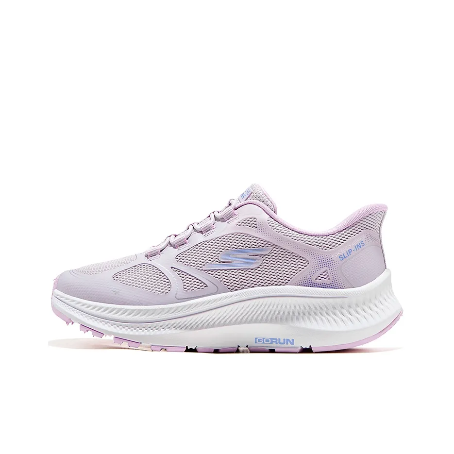 Skechers Kids Противоскользящие Устойчивые к износу Легкие Амортизация Поддержка Низкий Топ Беговые кроссовки Лаванда Детский