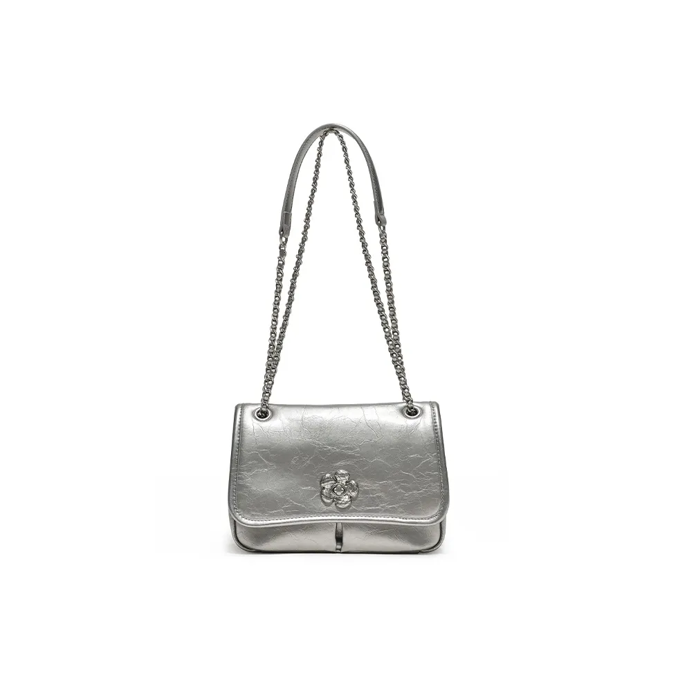 Simedin Сумка через плечо из коровьей кожи женская антикварное серебро глубокий черный