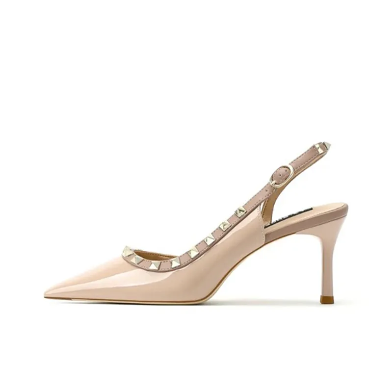 WOXXXN Низкий каблук Высокий каблук Женский Телесный