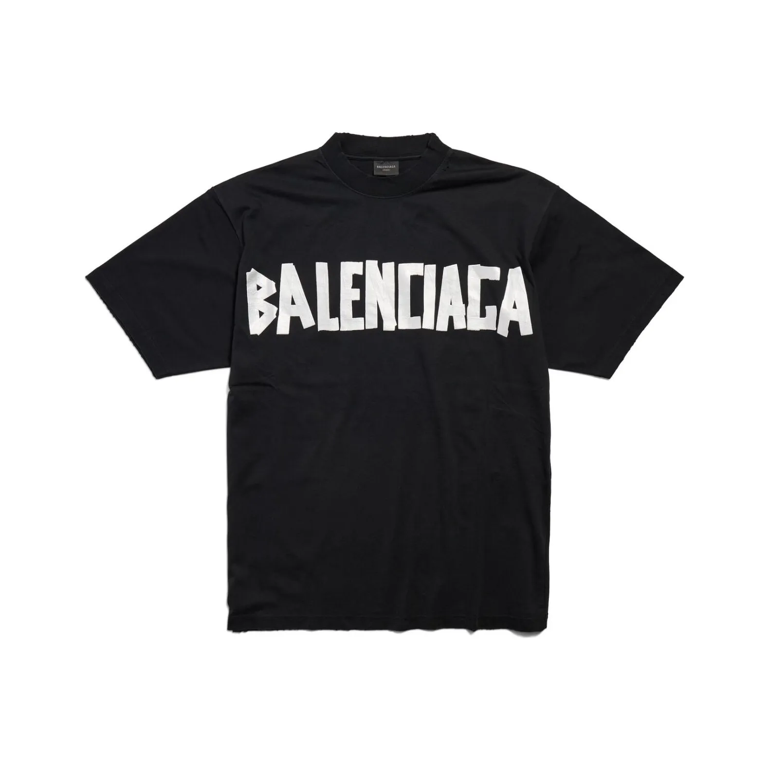 Balenciaga Medium Fit T Shirt 'Faded Black/Silver'