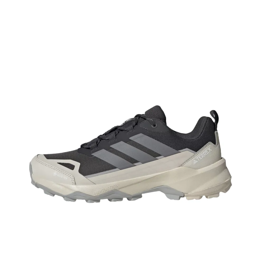 adidas Terrex Skychaser Износостойкий и Водонепроницаемый Низкий Топ Походная обувь Мужская Угольно-серый