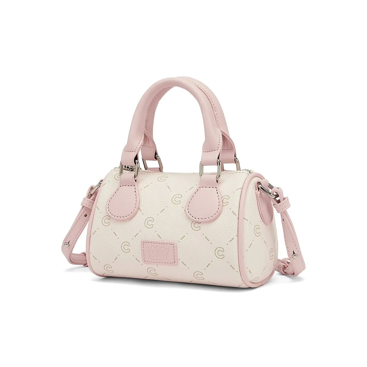 CORALDAISY Сумка через плечо из синтетической кожи сумка сумка Boston стандартная женская с сердцебиением розовая