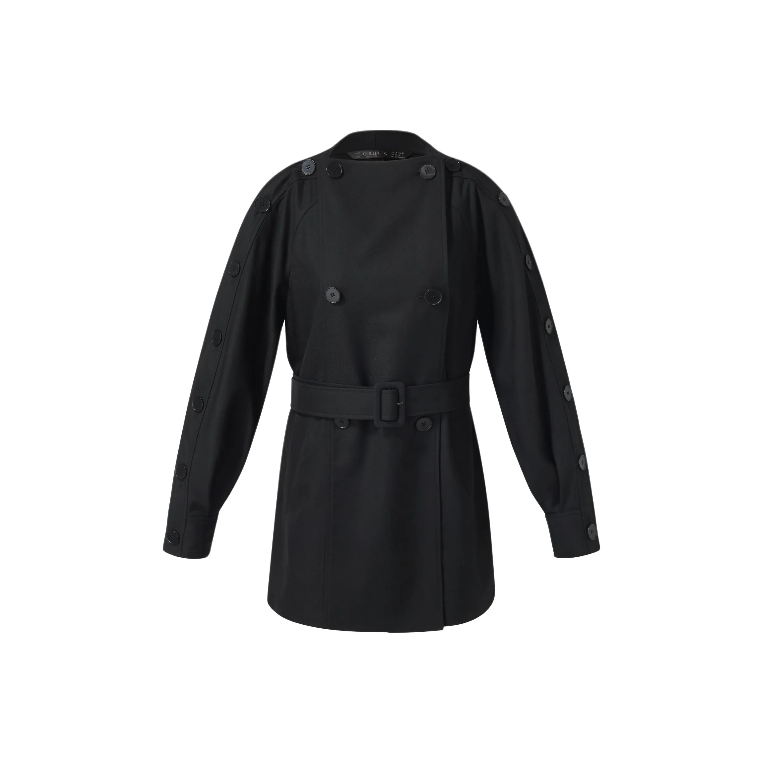 GOELIA 00B Черный Женская тренч