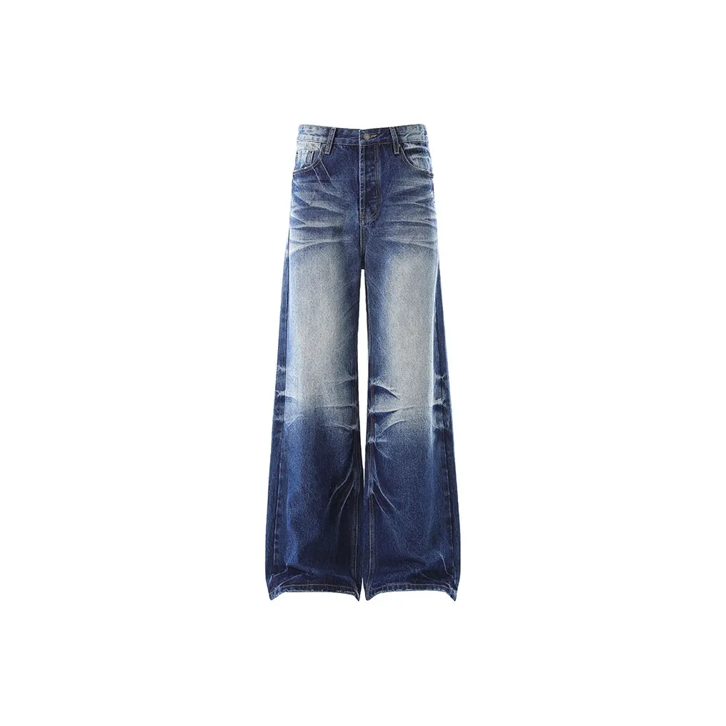 BLANKIN. Темно-синие унисекс джинсы