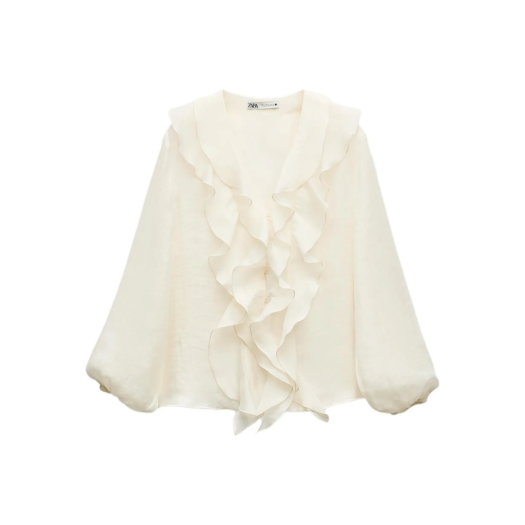 ZARA ZW Series Белые Женские Рубашки