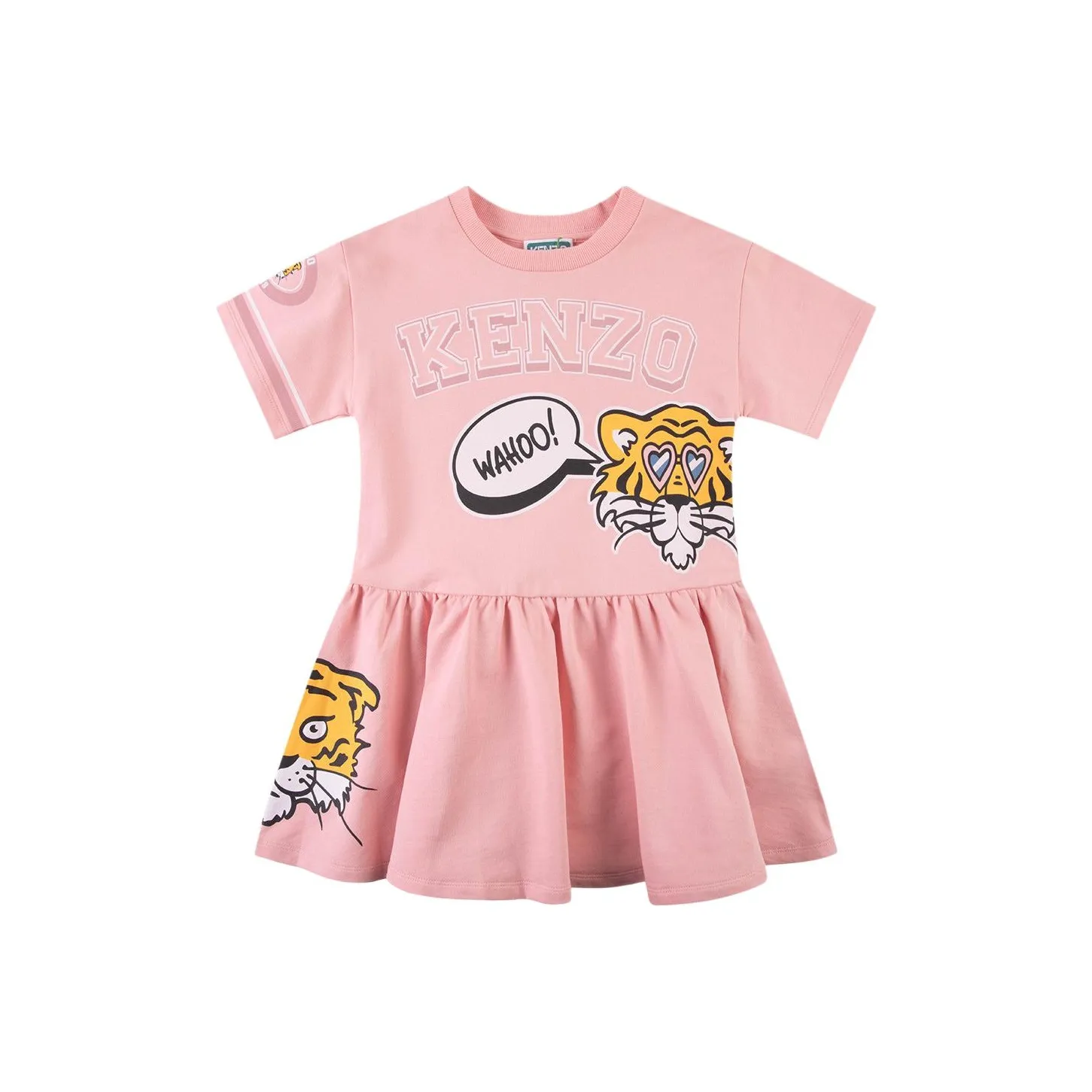 KENZO Платье SS24 Фламинго Розовый Детский