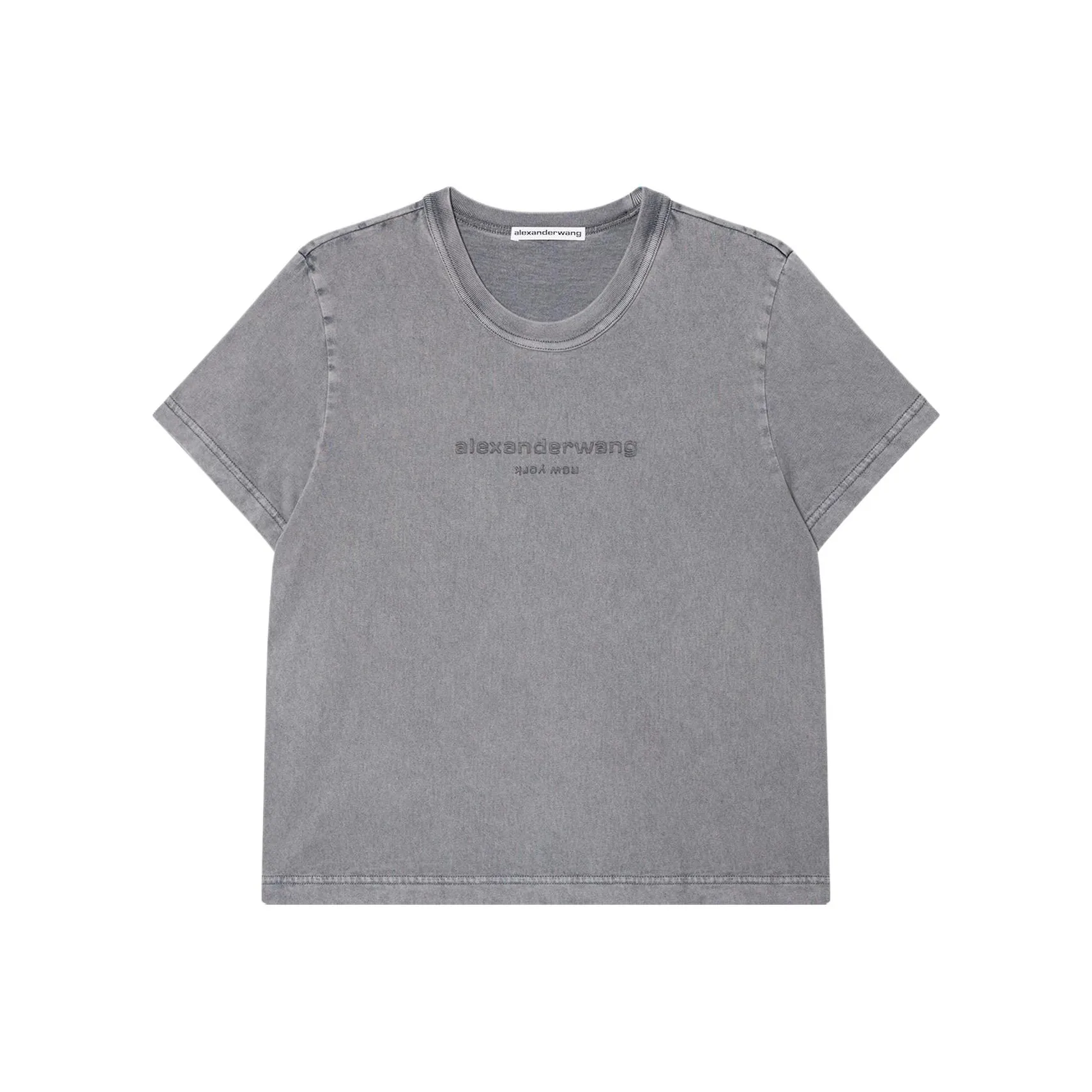 Alexander Wang Logo Embroidered Crewneck T Shirt