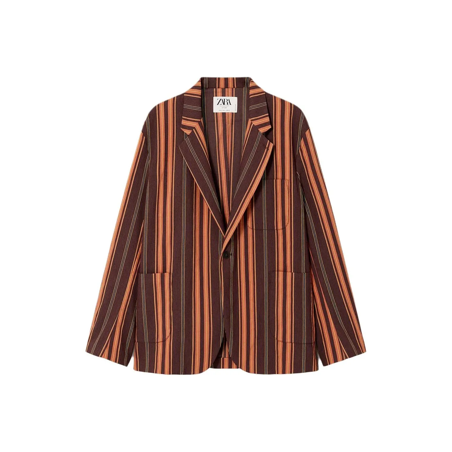 ZARA Оранжевый Мужской Деловой Костюм