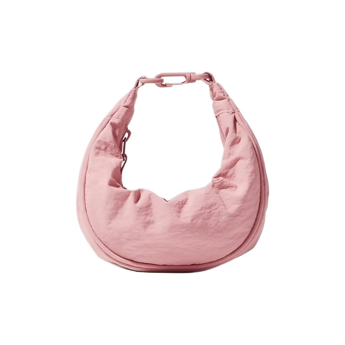 UNIQLO Нейлон Одно Плечо Сумка Экстра Мини Женская Розовая