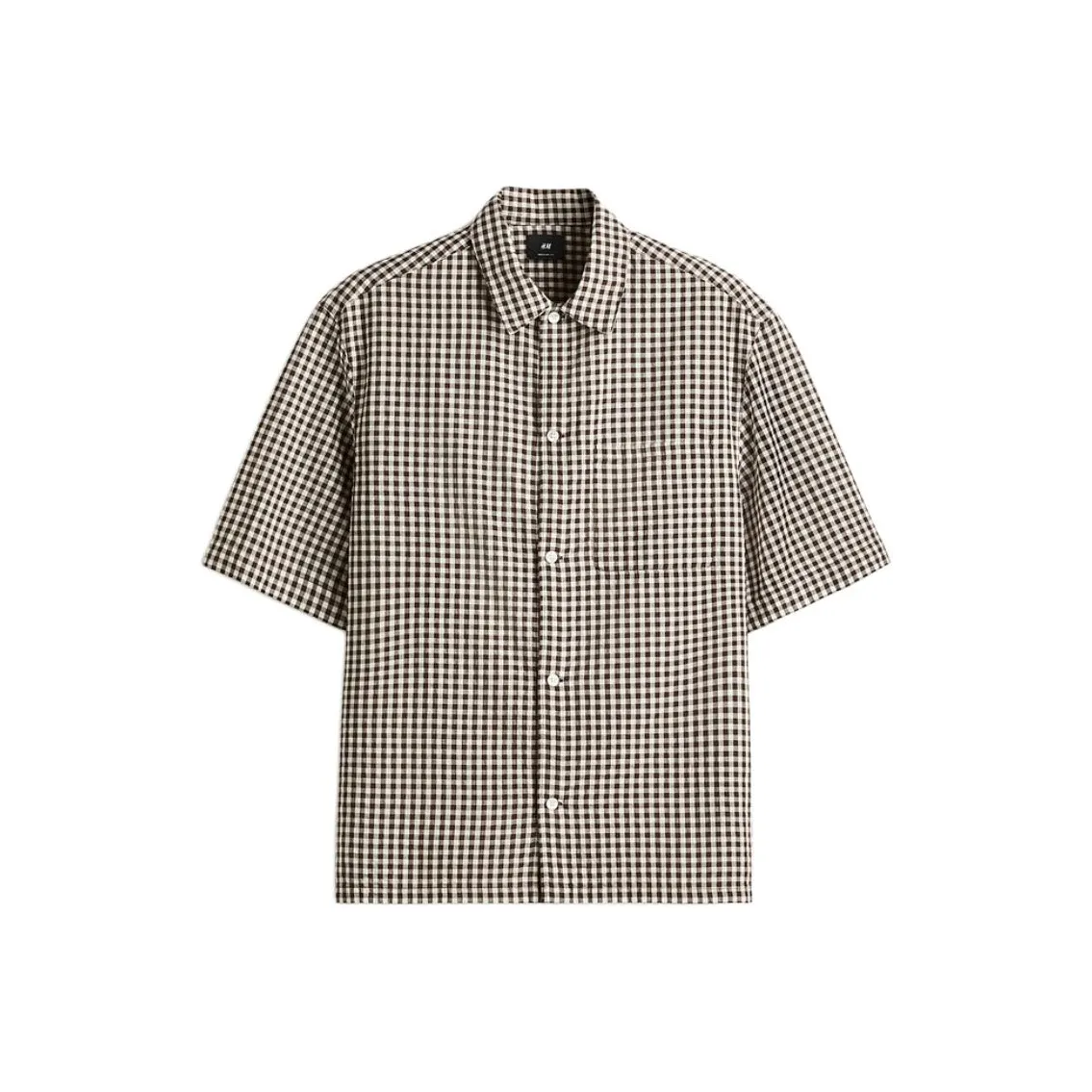 H&M Коричневый/Квадрат Клетка Мужские Рубашки