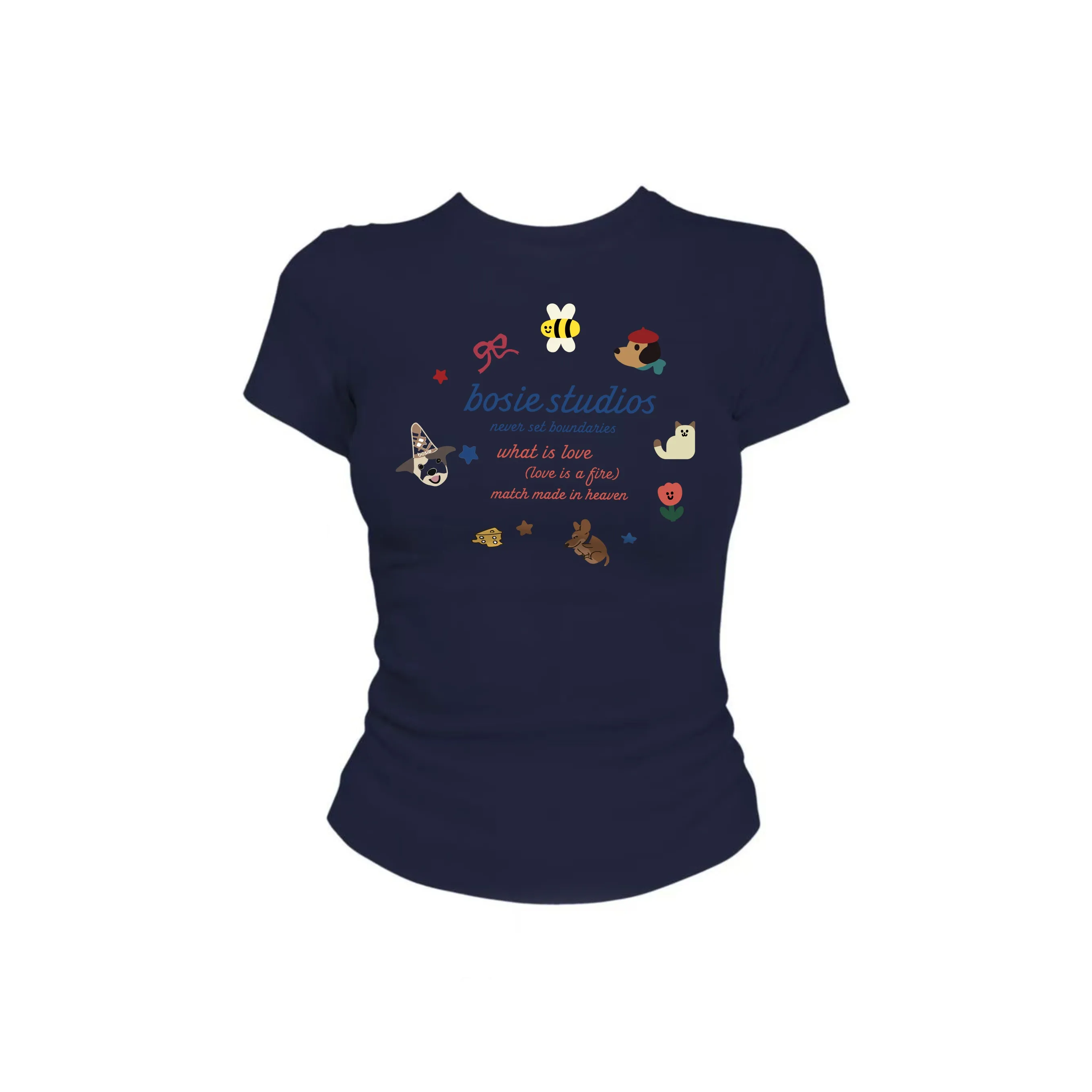 Bosieagender Женские футболки с коротким рукавом