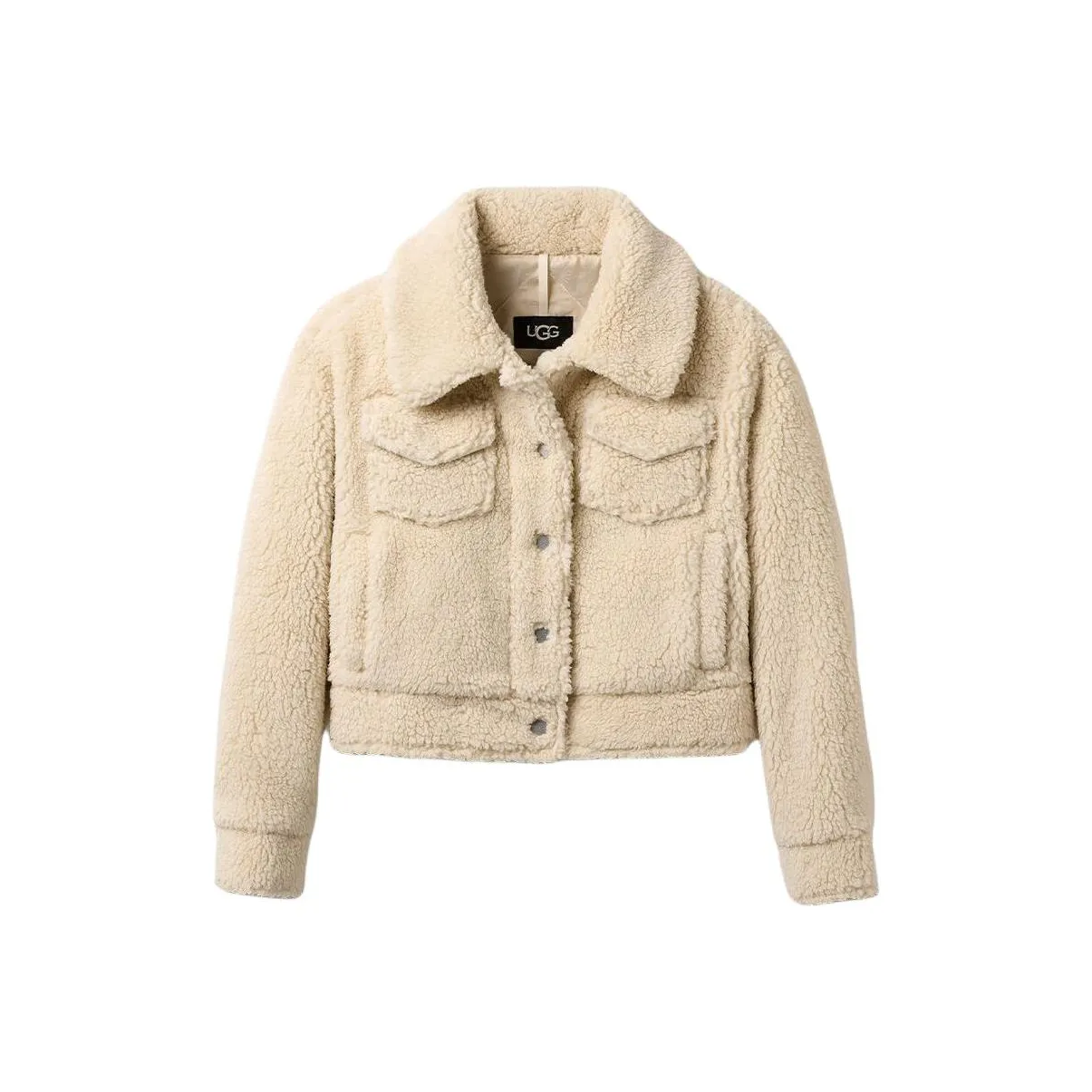 UGG Натуральный белый цвет Женские бархатные куртки