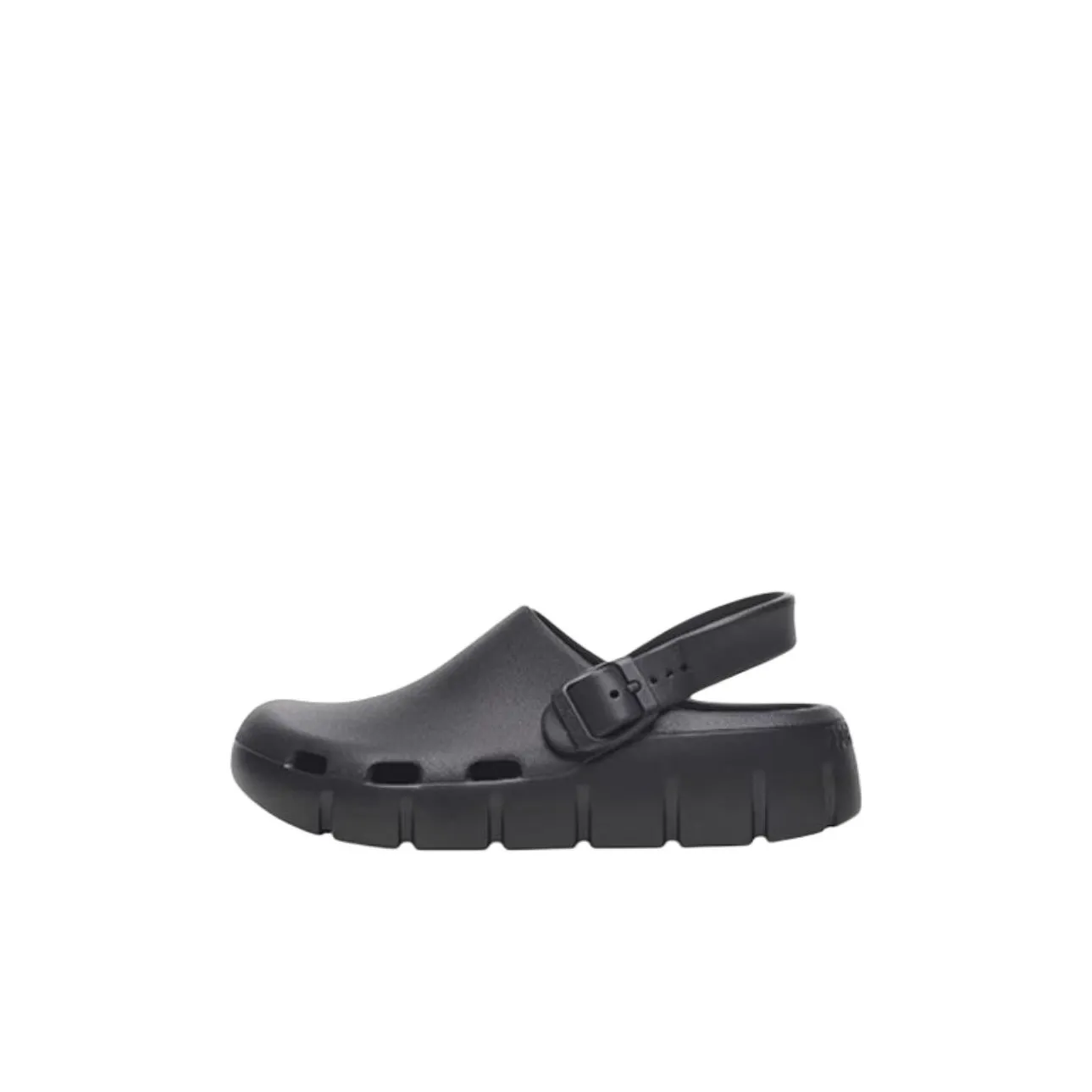 Birkenstock Birki Flow Устойчивые к истиранию Низкие Детские Сандалии Черные