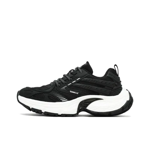 TEXWOOD Толстоподошвенные кроссовки Low Top Черные Мужские