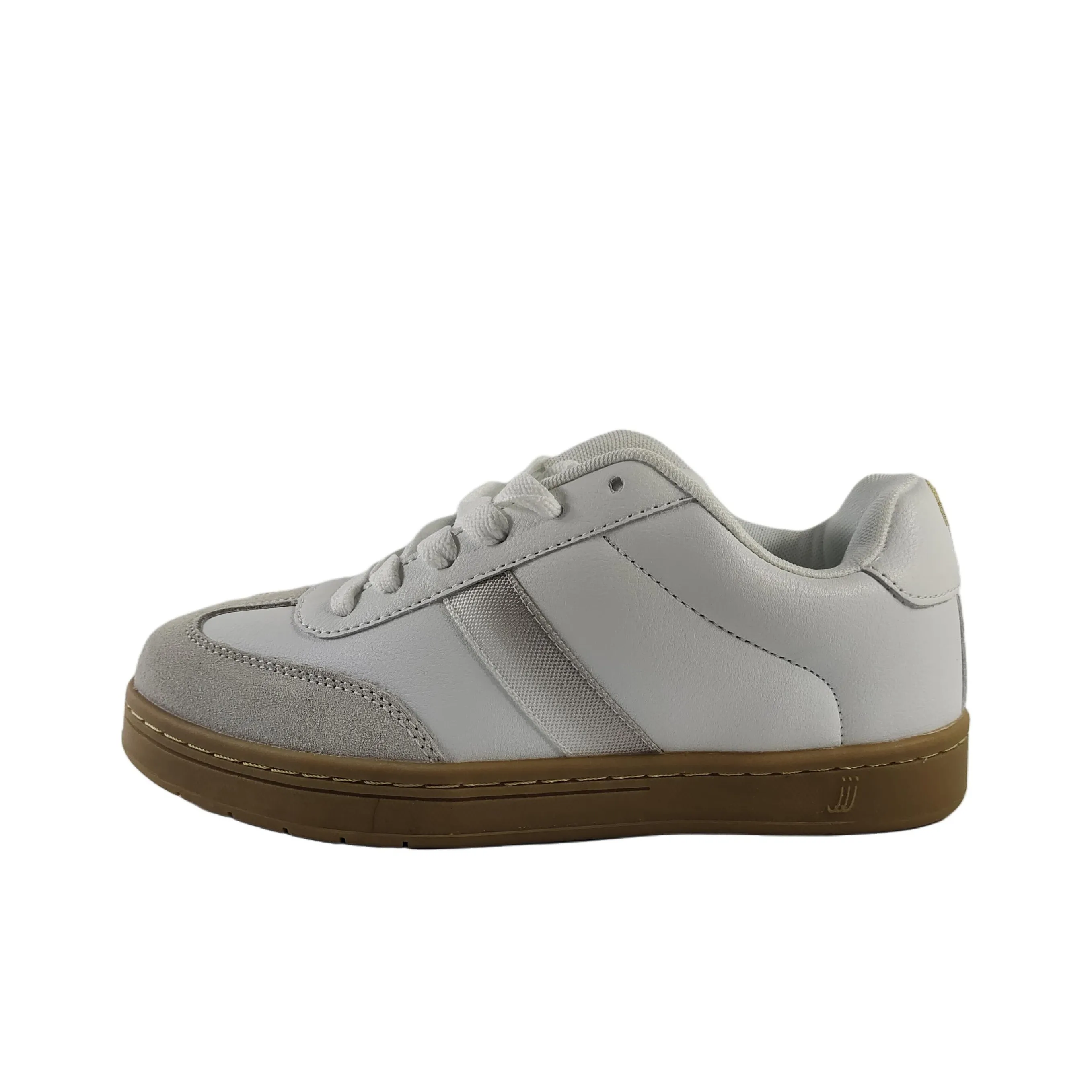 Great Аbrasion Resistant Shock Absorbers Низкие Кроссовки для Скейтбординга Унисекс Белые Серые