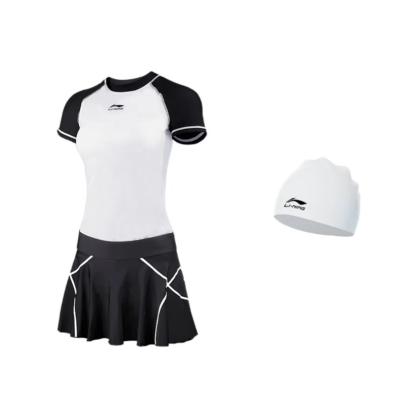 Подкладка Юбка Два Штуки Купальник Женские Модный Черный