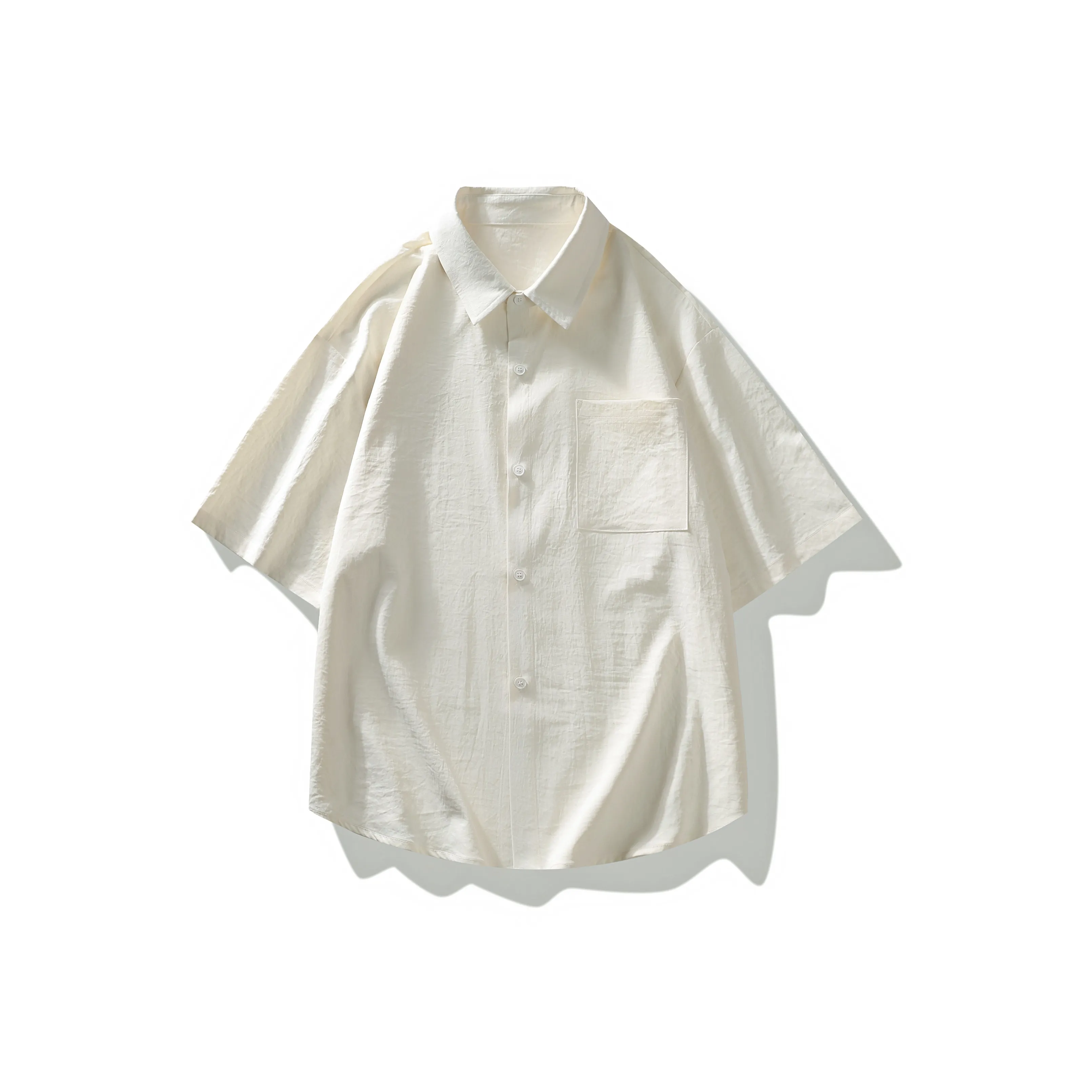 WXEX Плюс Размер V-образный вырез Короткий рукав Рубашка Унисекс