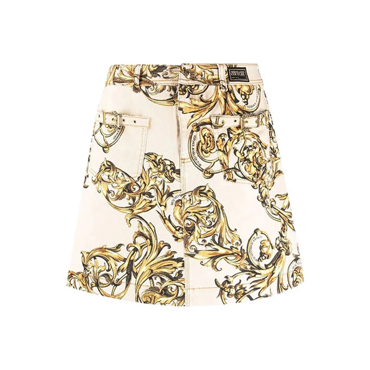 VERSACE JEANS COUTURE Denim Short Skirts Women's Light Umber
