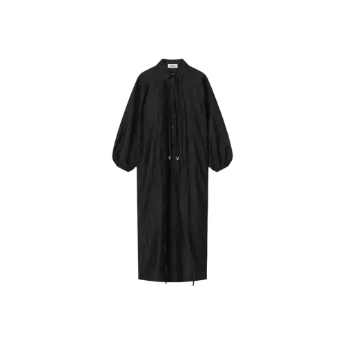 AERON Black Женские Длинные Рукава Платья