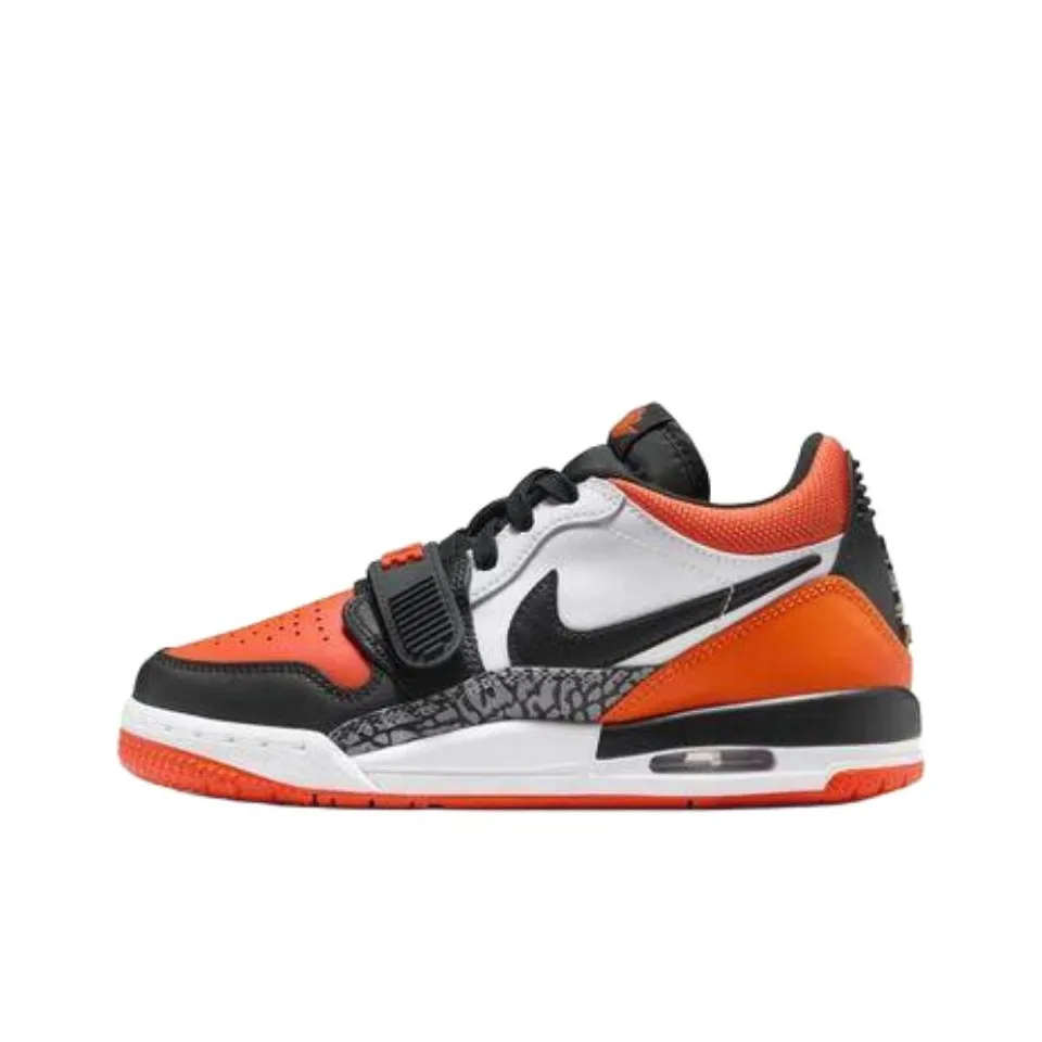 Джордан Legacy 312 Low Топ Детские Баскетбольные Кроссовки Белый Оранжевый Черный Подростки