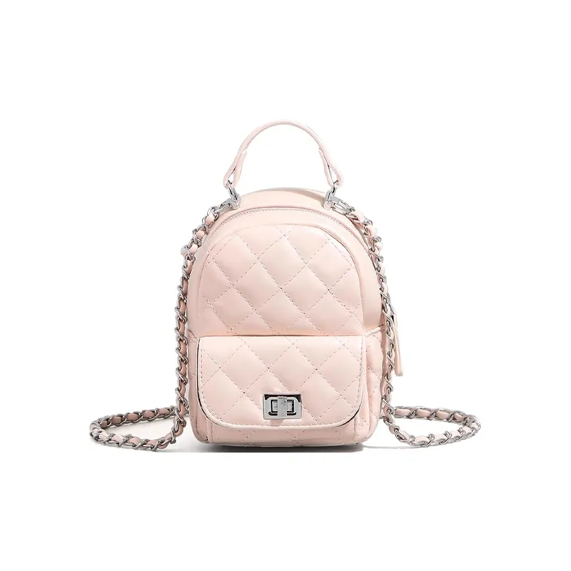 Jade En Plus ПУ (полиуретан) Рюкзак Стандартный Женский Розовый Ласточкин хвост Черный Айвори Белый