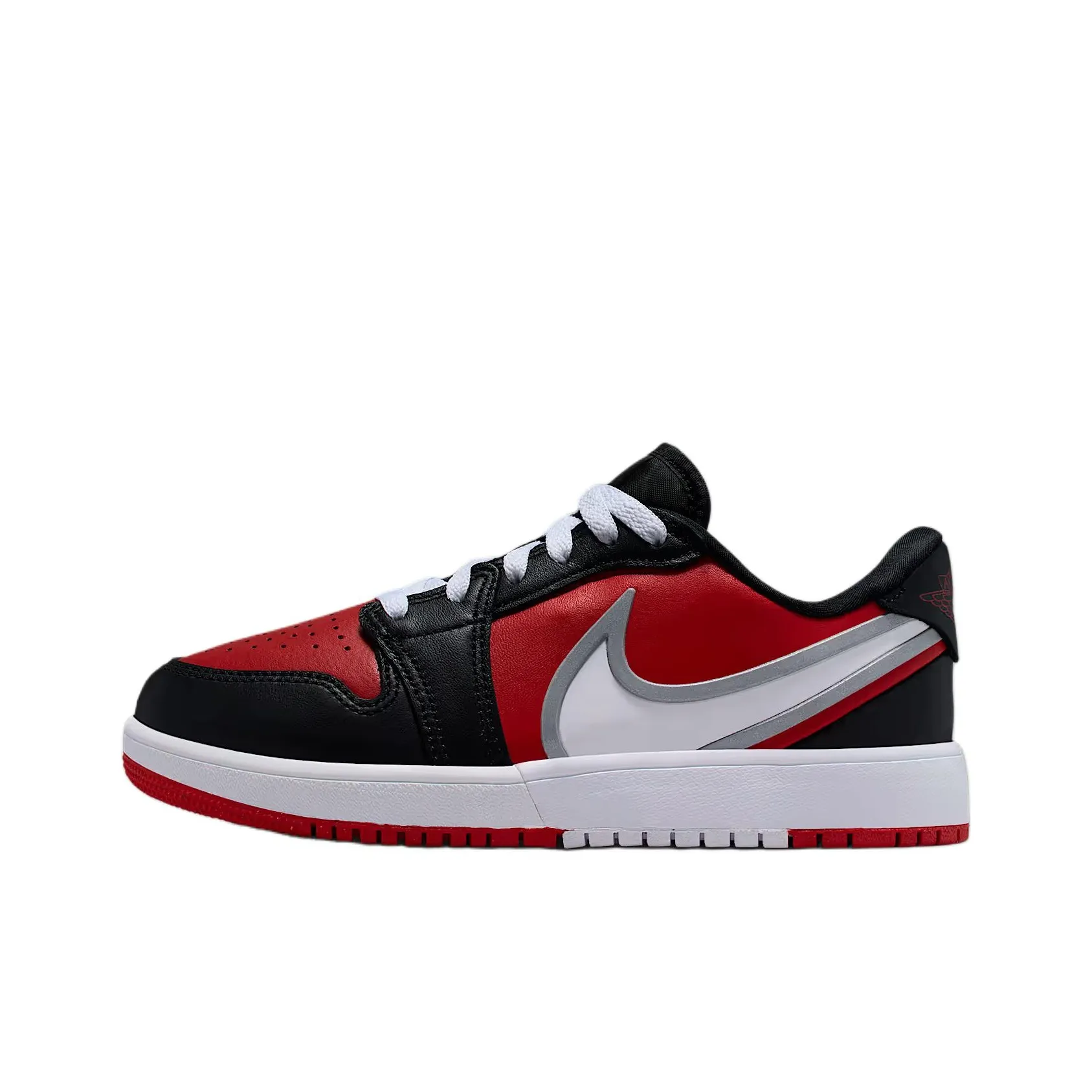 Jordan 1 Устойчивый к истиранию Низкий Топ Детские Скейтбординги Красный Черный Подростки