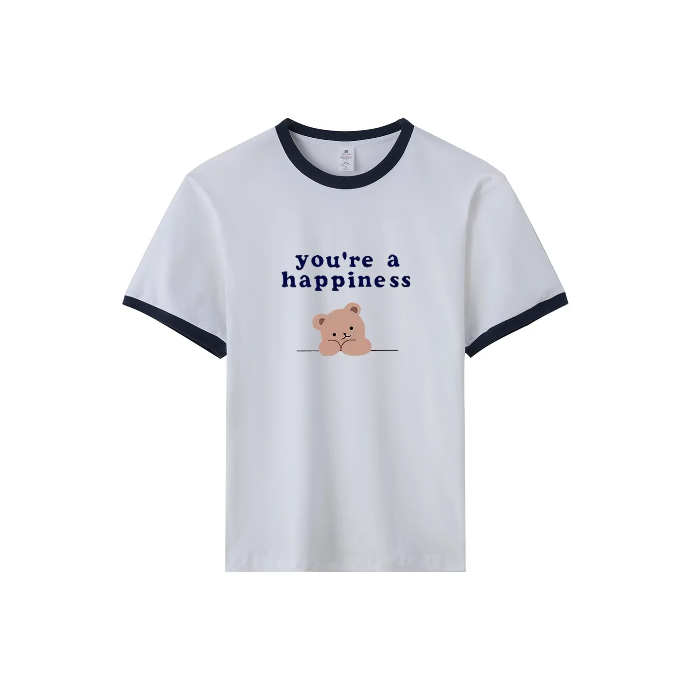 Mula Белая и Темно-синяя Женская футболка