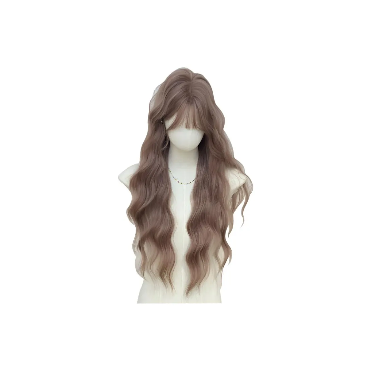 Time Shadow Egg Wool Curl Низкая насыщенность Пастельно-розовый Водная волна Прямые волосы Полная голова Набор